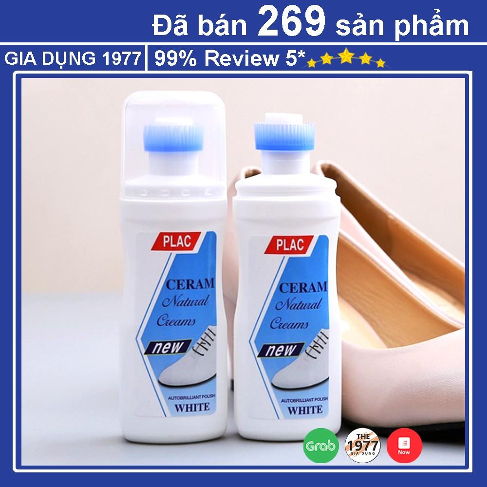 Chai Tẩy Trắng Giày Dép, Túi Ví Siêu Sạch Dạng Đầu Cọ Tiện Lợi, Chuyên Dụng PLAC CREAM WHITE (100ml)