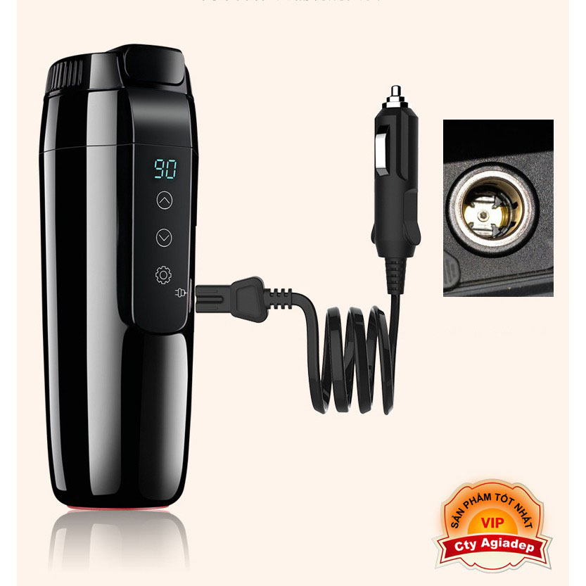 Máy đun nước, làm nóng nước, bình giữ nhiệt trên oto, xe hơi Kemin 350