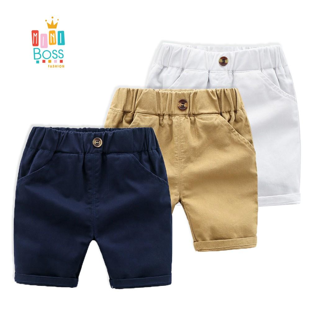 Quần short kaki cho bé trai 10-26kg - Quần đùi kaki cho bé trai