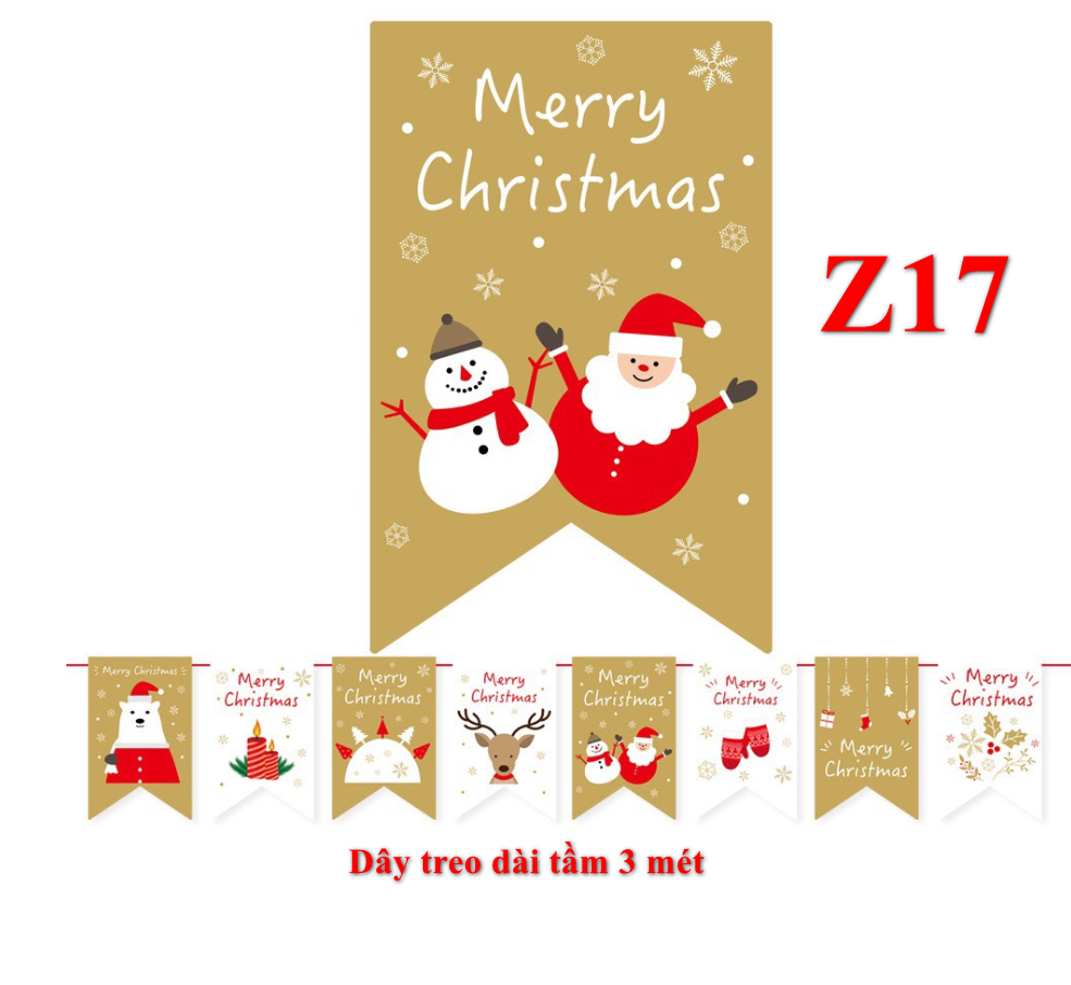 Dây Cờ Treo Trang Trí Noel Z17