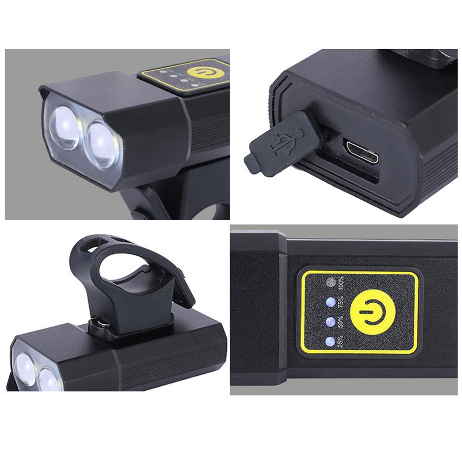 800LM Bike Front Light USB Rechargable Lamp Flashlight Headlight