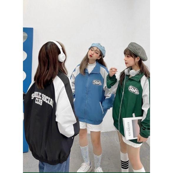 Áo khoác dù 2 lớp form rộng phối màu Gió nam nữ kiểu sơ mi, áo gió 2 lớp form rộng unisex phong cách ulzzang