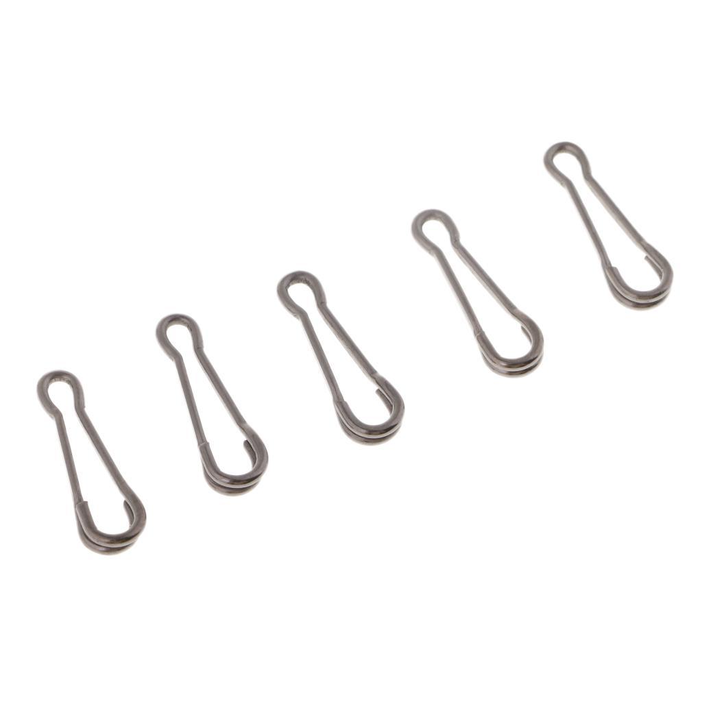 200x Fishing Quick Change Hawaiian Snaps Swivels Baits Lures Clip Link 20mm