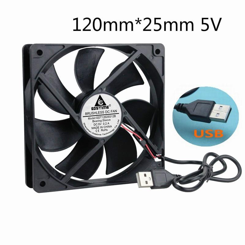 Gdstime 1 Pcs 1V DC 11x11x11mm Brushless USB 11cm Computer Case Brushless Cooling Fan 11mm x 11mm 1111s
