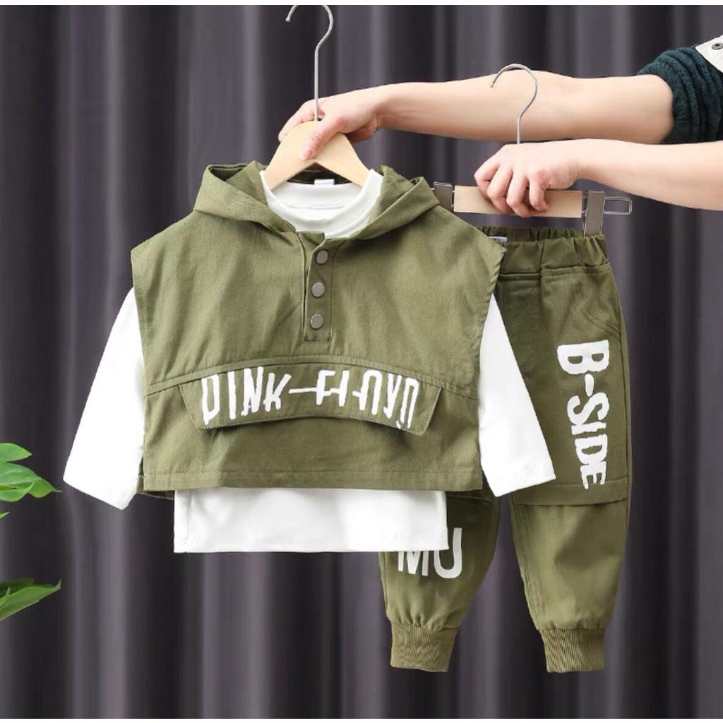Dory House - Set Bộ Quần Áo Bé Trai Cá Tính Siêu Ngầu Size 10-22kg