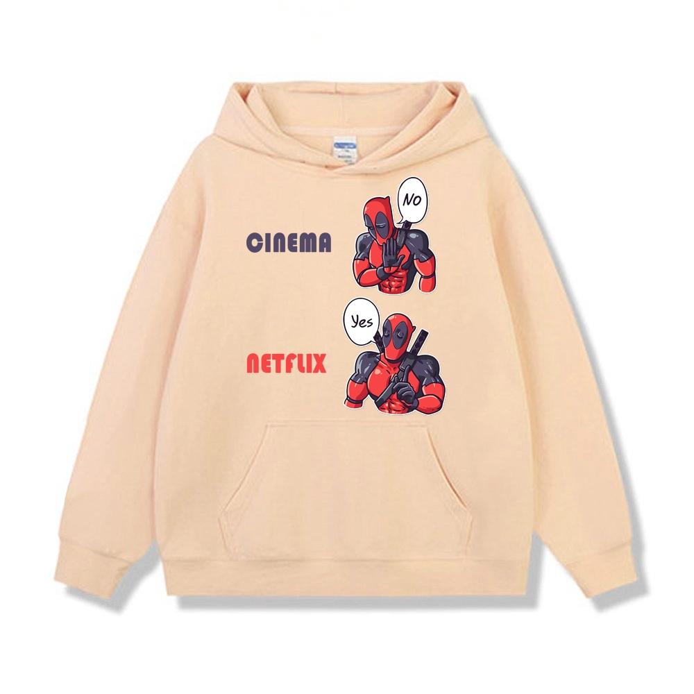 Hoodie nam Deadpool biểu cảm Yes No hài hước mcu BND470 - Xanh biển