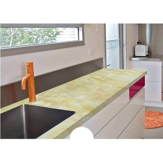 DECAL DÁN BẾP CÁCH NHIỆT VÂN ĐÁ VÀNG