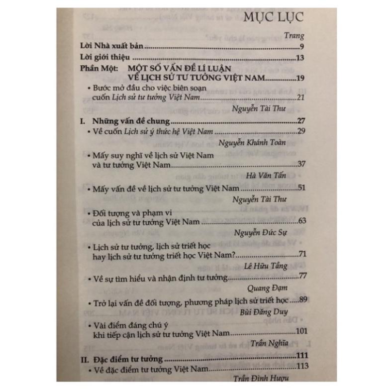 Sách - Lịch sử tư tưởng Việt Nam và Phật giáo trong lịch sử tư tưởng Việt Nam