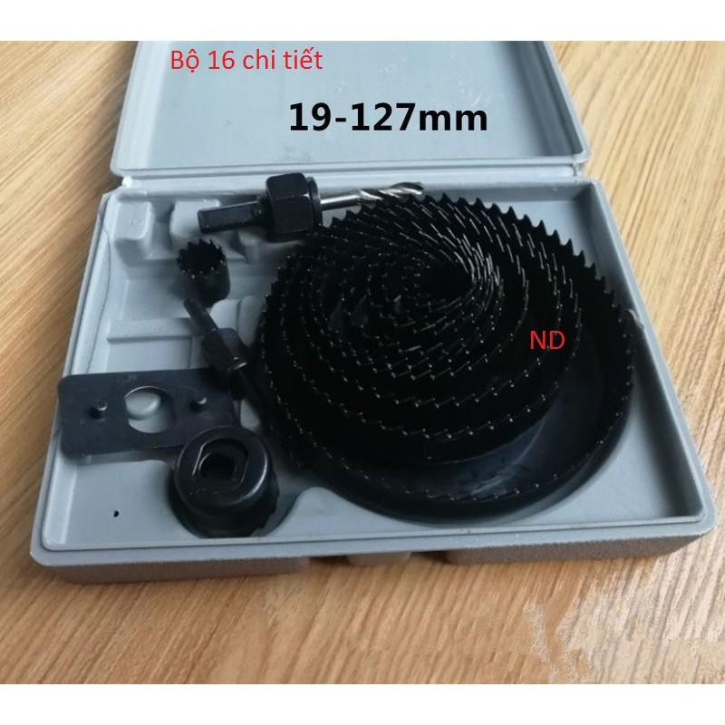 Bộ 16 chi tiết mũi khoan khoét lỗ thạch cao ,gỗ ....
