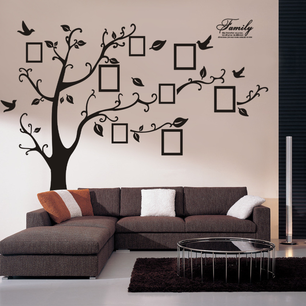 Decal dán tường Cây treo ảnh 4 size lớn