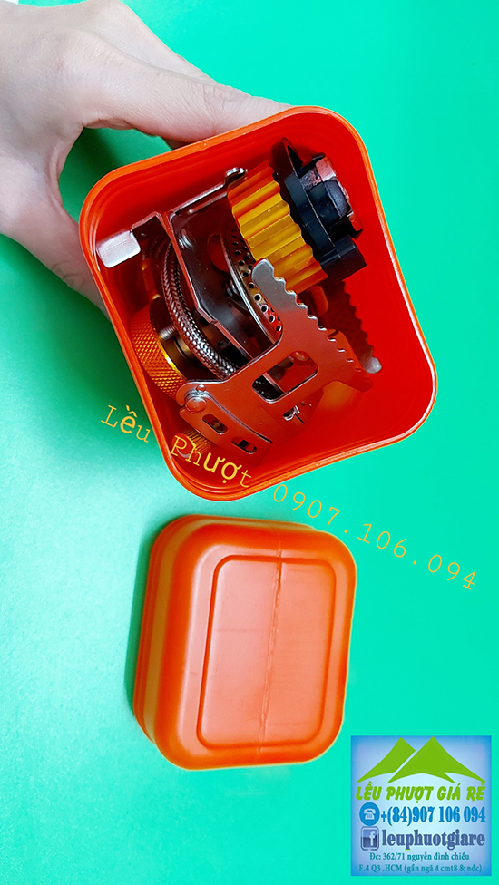 Bếp gas phượt cắm trại dã ngoại kèm đầu chuyển bình ga quốc tế sang việt nam