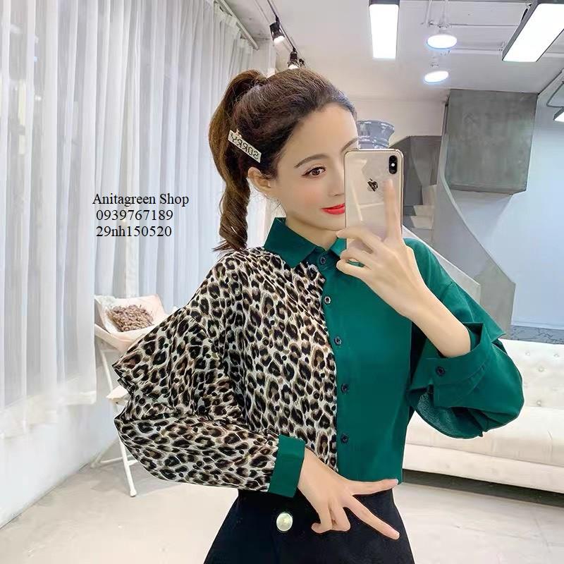 Nh150520-SƠ MI NỮ PHỐI BEO s-6xl