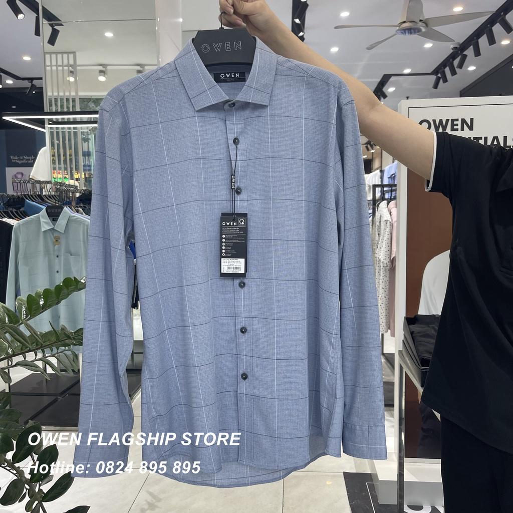 Áo Sơ mi Owen nam dài tay dáng Slimfit sợi Sồi mềm mịn mát Mã AS220793D