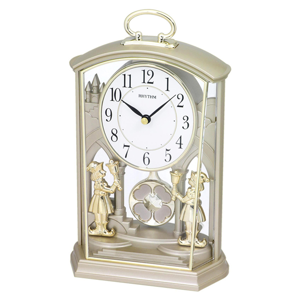 Đồng Hồ Để Bàn Rhythm 4RP796WR18 - Vàng (14.0 x 22.8 x 8.3 cm)