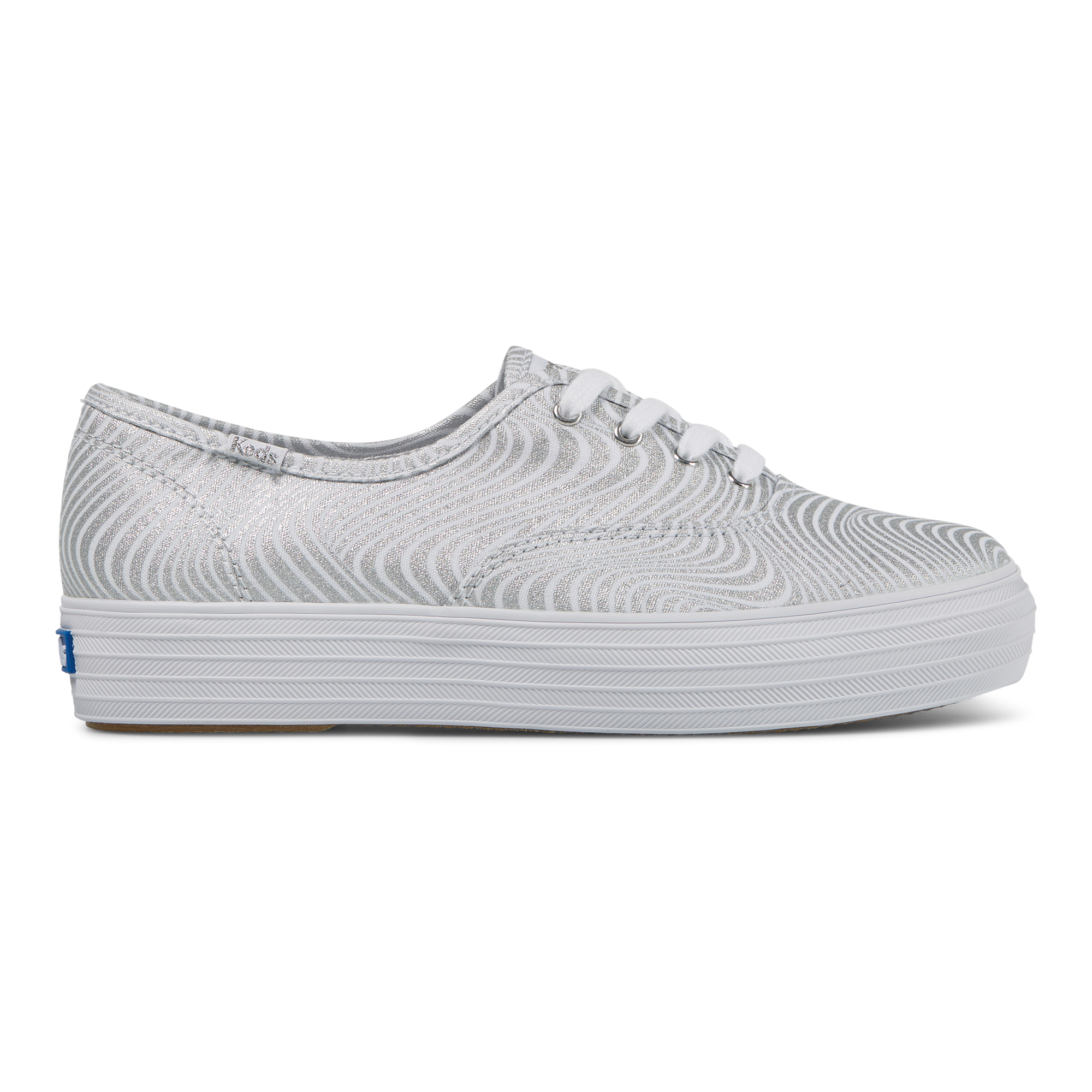 Giày Keds Nữ- Triple Canvas CVO Metallic Silver- KD066615