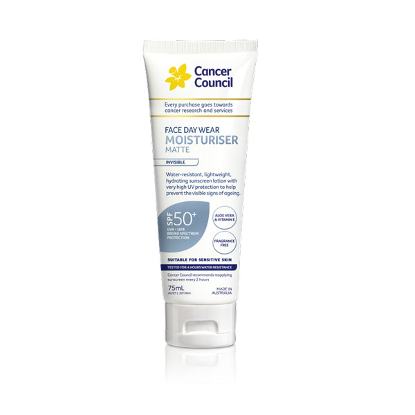 Kem chống nắng cho da mặt - chống nước Cancer Council Face Day Wear SPF 50+/PA++++ 75ml