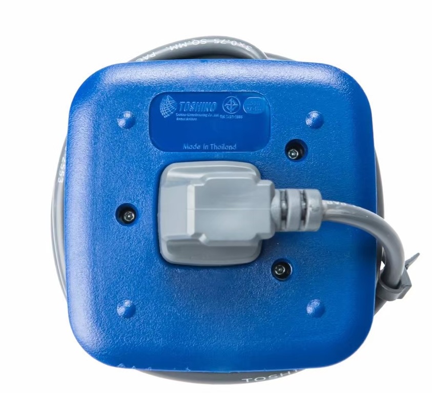 Ổ CẮM ĐIỆN DÂY CUỘN TRÒN TOSHINO AP1.8, 2 Ổ CẮM, KÈM 02 CỔNG SẠC USB 2.1A- 2.300W