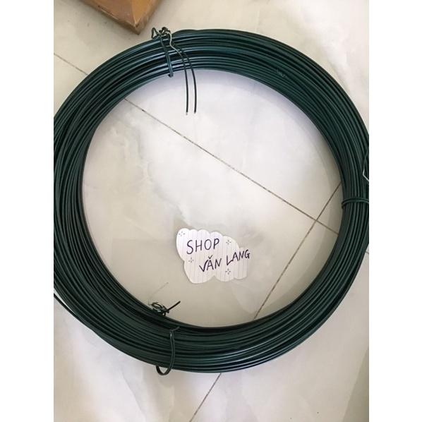 Dây Thép Bọc Nhựa màu xanh 2,5 li