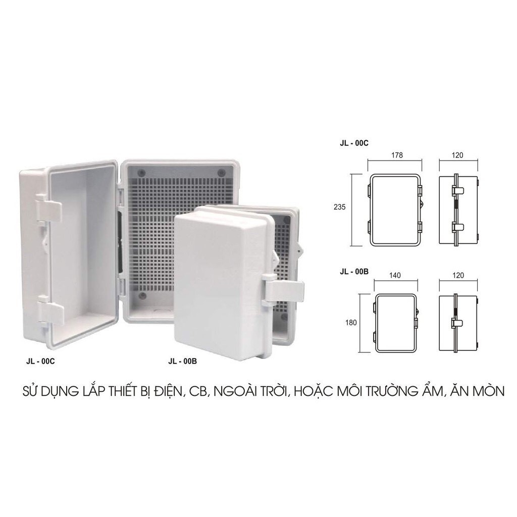 Hình ảnh Tủ điện nhựa ngoài trời - Hộp kỹ thuật LiOA JL-00C & JL-00B