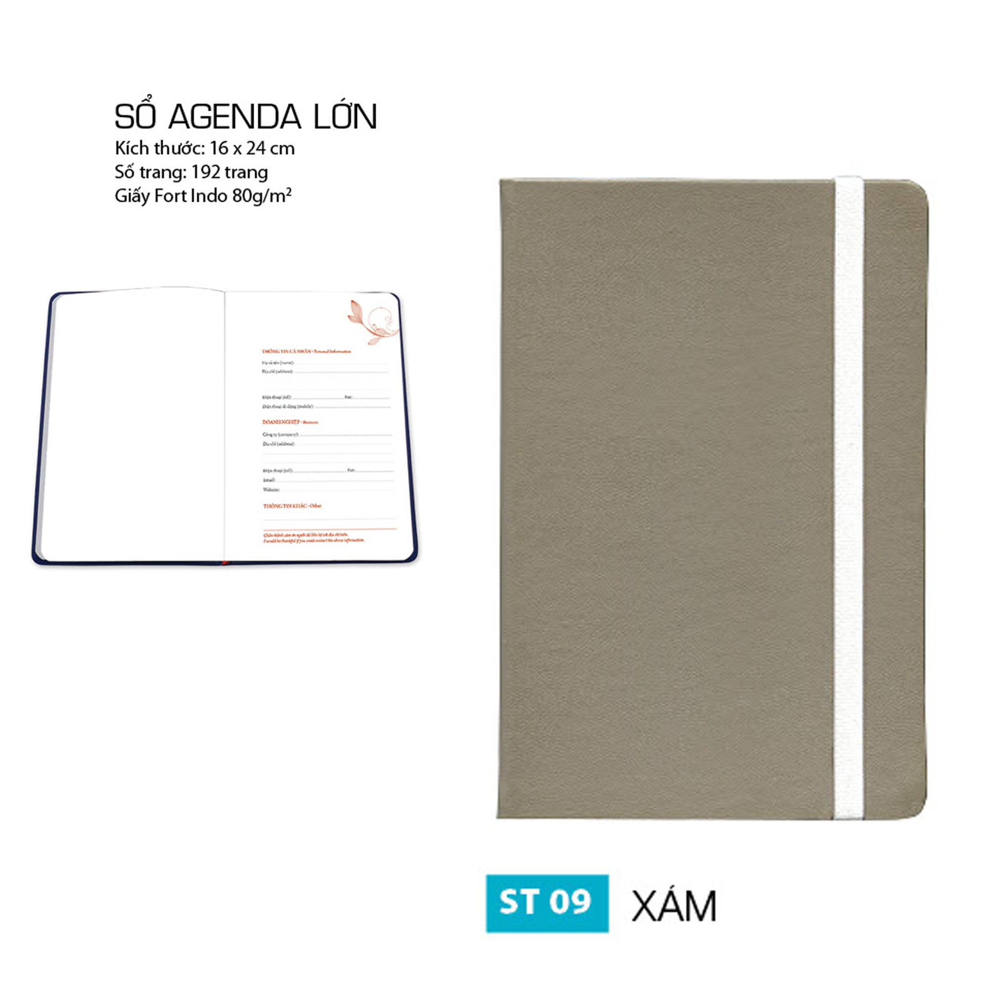 Sổ Agenda Lớn - Sổ Vanlangbooks