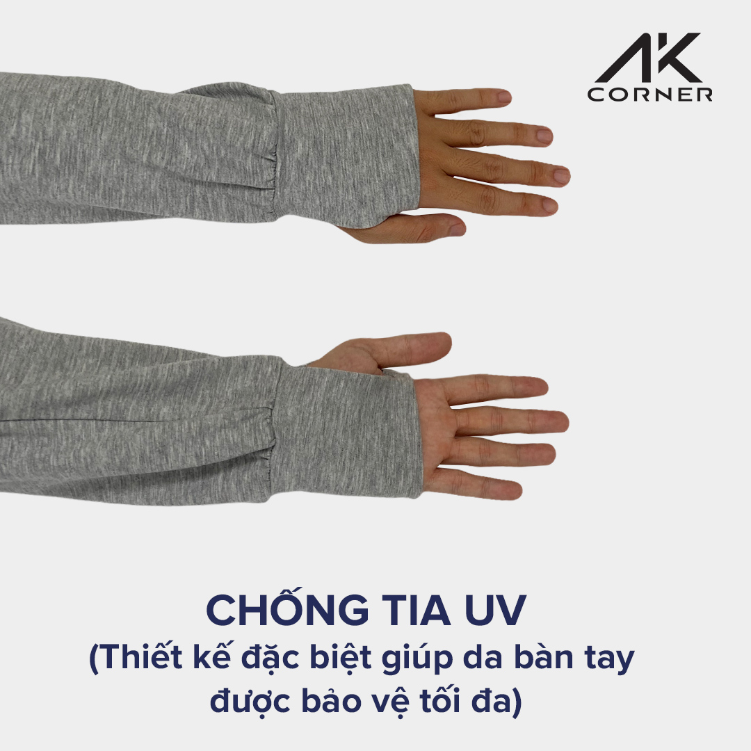 Áo khoác nam chống nắng AK Corner vải Cotton da cá 4 chiều thoáng mát, chất vải dày dặn mềm mịn, ngăn chặn tia UV bảo vệ cơ thể