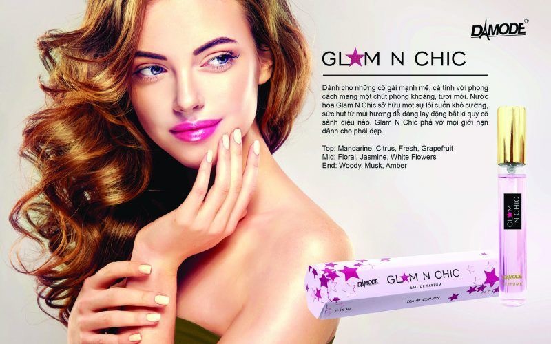 Nước hoa độc quyền Damode glam n chic dành cho nữ 15ml