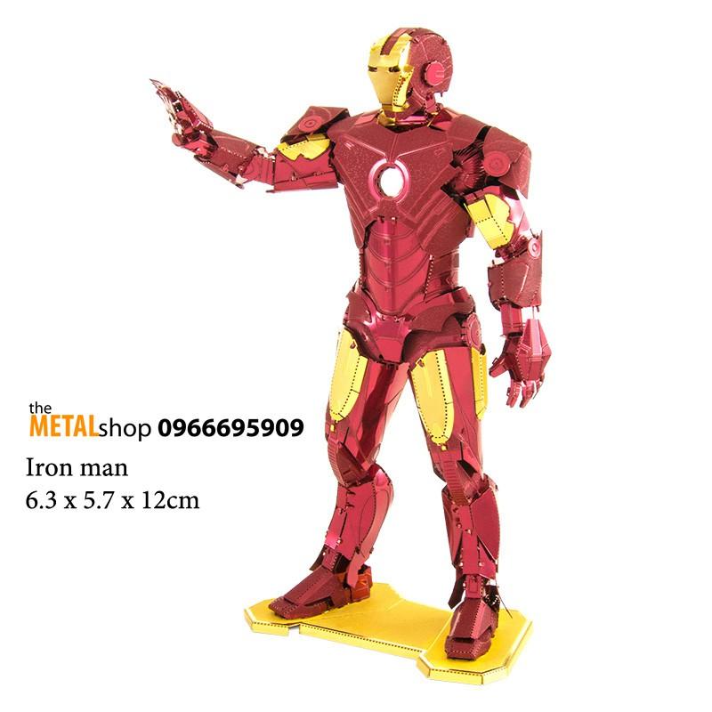 mô hình lắp ráp kim loại iron man (mẫu nhỏ)