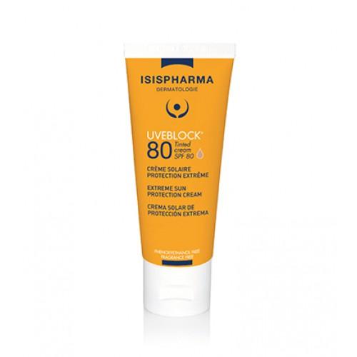 Kem chống nắng che khuyết điểm Uveblock SPF80 Tinted Cream ISIS Pharma