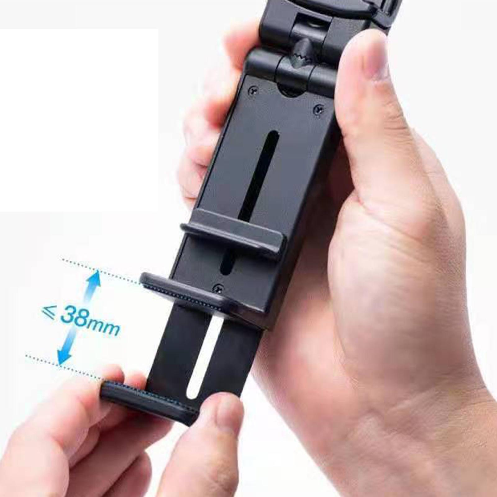 Phone Holder Bracket Stand Clamp Mount Desk Black