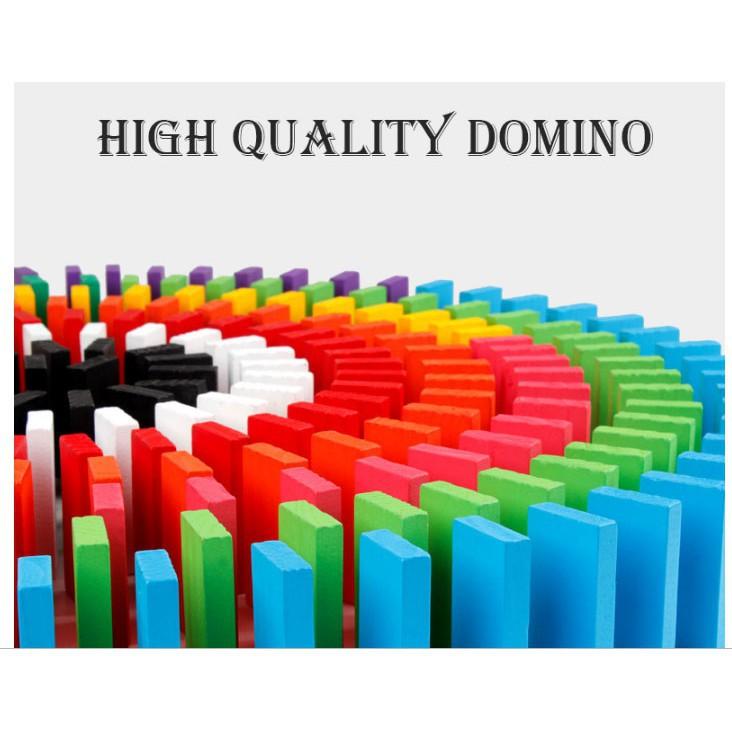 Đồ chơi Domino gỗ cho bé Domino toán học xếp hình thông minh trẻ em (Kèm cối xay gió và phụ kiện)