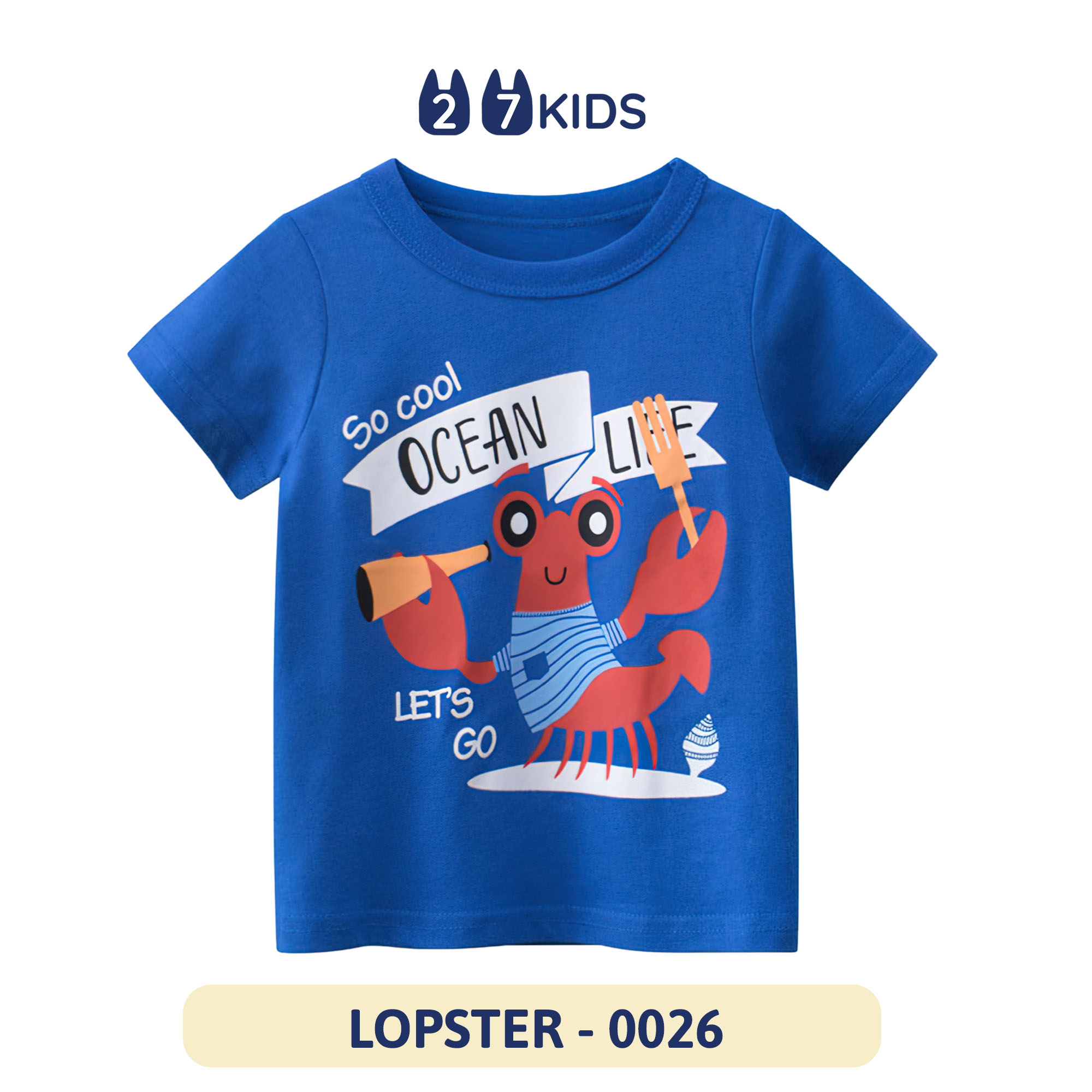 Mua Áo thun bé trai ngắn tay 27Kids áo cộc nam 100% Cotton cho trẻ từ 2-10 tuổi BSTS5 - LOPSTER - 0026 - 90 (10-12kg) tại 27Kids Official Mua Áo Thun Bé Trai Ngắn Tay 27Kids Áo Cộc Nam 100% Cotton Cho Trẻ Từ 2-10 Tuổi Bsts5 - Lopster - 0026 - 90 (10-12Kg) Tại 27Kids Official