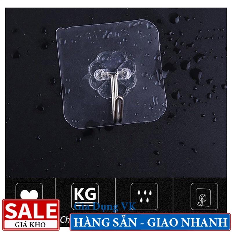 Móc Dán Tường Trong Suốt , Siêu Dính Chịu Lực Cao