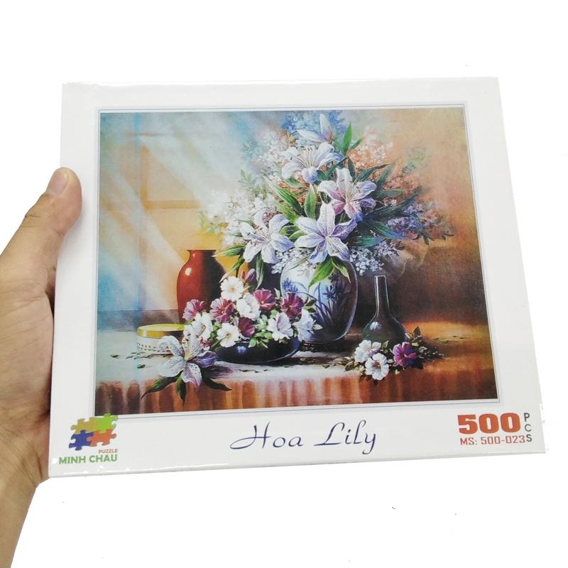 Bộ Tranh Xếp Hình 500-031 - Hoa Lily (500 Mảnh Ghép)