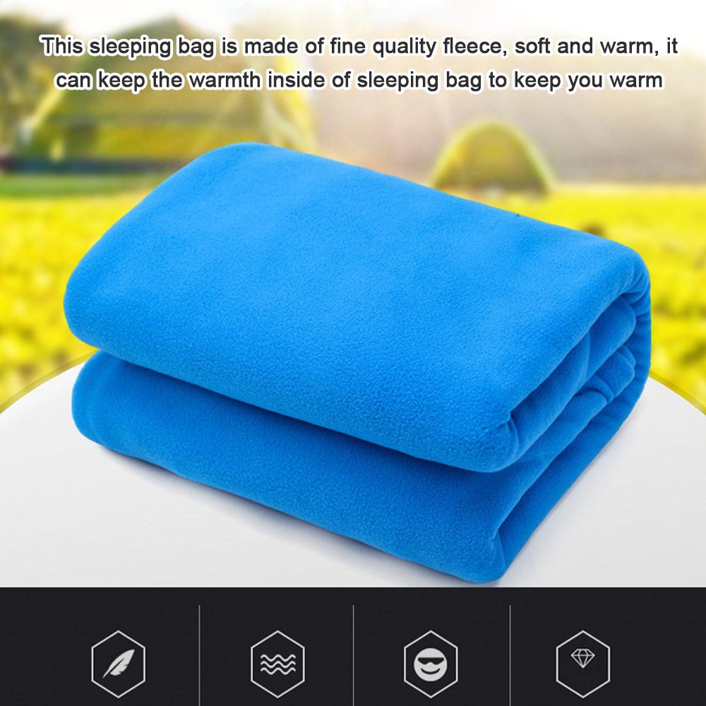 Outdoor Sleeping Bags Portable Emergency Sleeping Bag Light-weight Fleece Sleeping Bag for Camping Travel Hiking