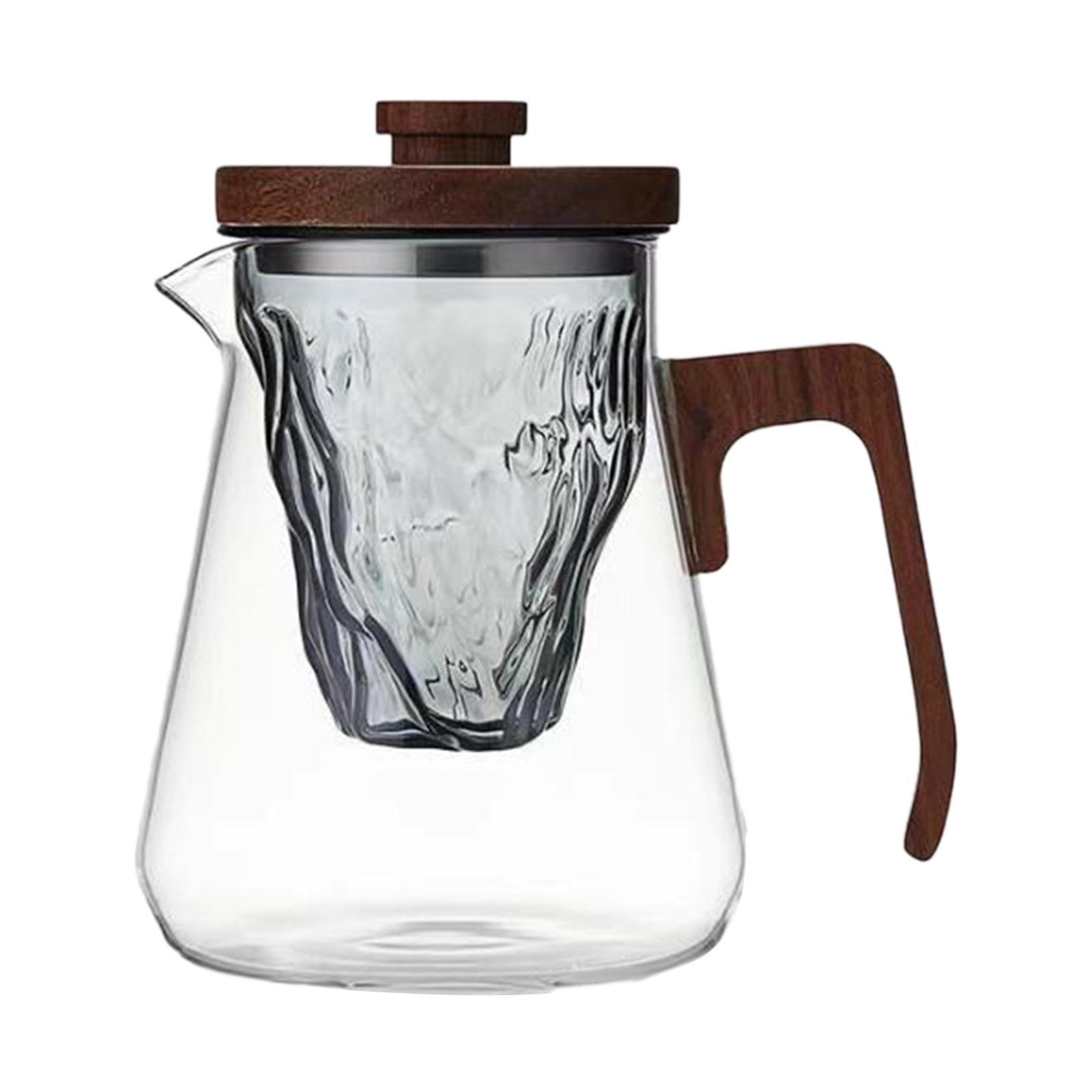 Portable Glass Tea Kettle Large Capacity for Table Household Kitchen