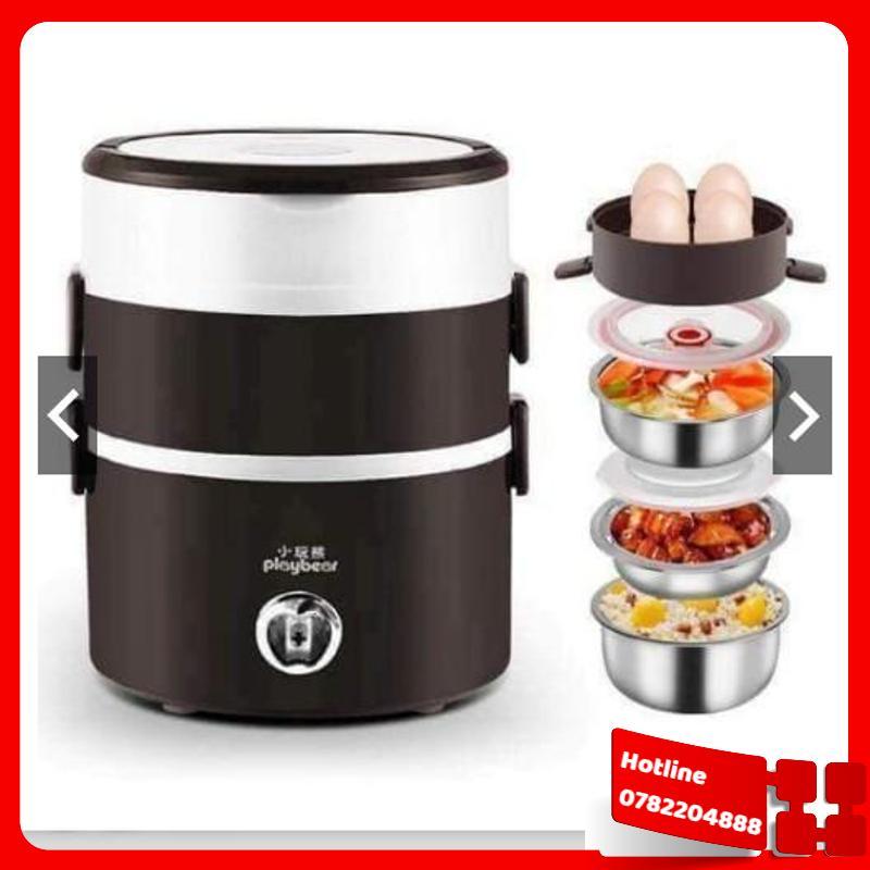 Cặp Lồng 3 Tầng Ủ Cơm Cắm Điện Giữ Nhiệt Tiện Ích - Loại Tốt