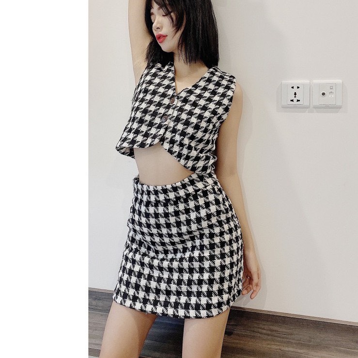 YU CHERRY | Váy Gingham A Skirt YV035