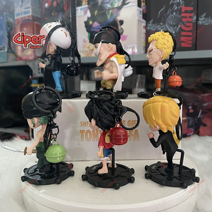 Bộ 6 móc khóa One Piece - Set of 6 One Piece Keychain