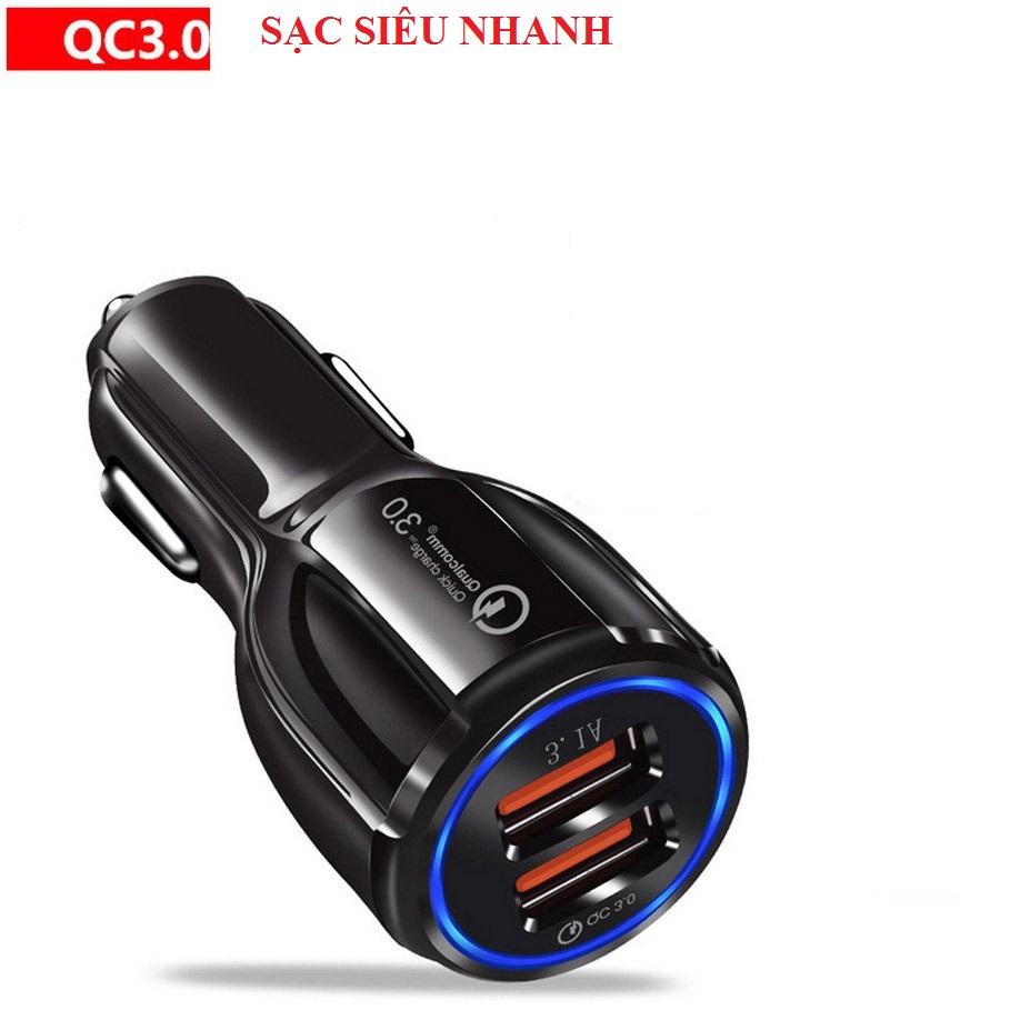 Tẩu Sạc Nhanh Ô Tô 2 cổng USB 3.1A Cốc Sạc Nhanh Quick Chagre 3.0 Xe Hơi BKS-2U Xịn Bảo Hành 1 đổi 1