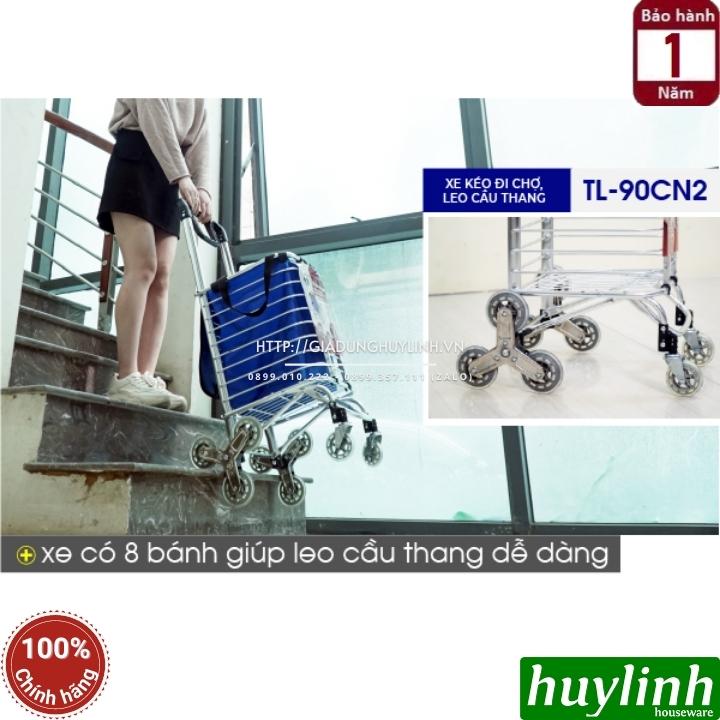 Xe kéo đi chợ leo cầu thang Advindeq TL-90CN2 - Model mới - Chính hãng