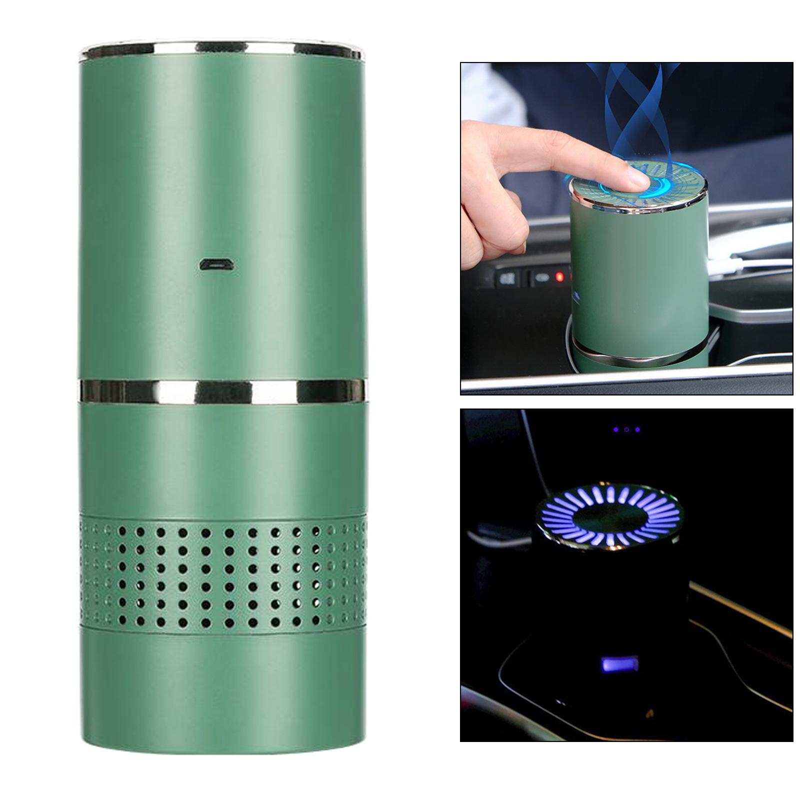 Mini Air Purifier for Home, USB Plug in Portable Desktop Air Cleaner with Night Light, Low Noise Small Air Purifier