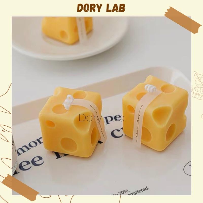 Nến Thơm Phô Mai Vuông Tinh Dầu Thiên Nhiên Handmade, Phụ Kiện Decor - Dory Lab