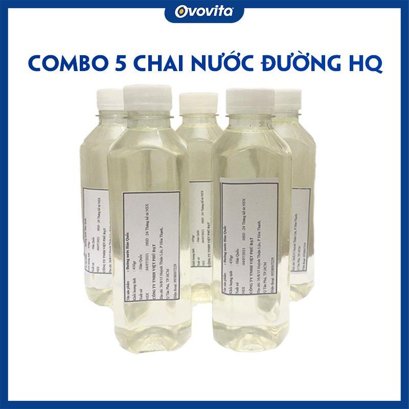 Combo 5 Chai Nước Đường Hàn Quốc CJ Dùng Cho Pha Chế. Chai 450gr Nhỏ Gọn Tiện Lợi. Hàng Nhập Khẩu Giá Tốt