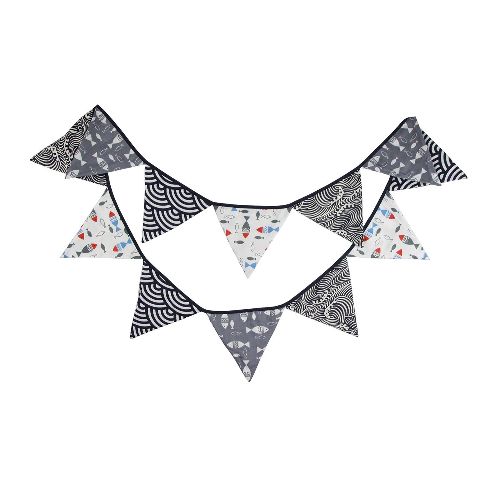 Pennant Banner Durable Japanese Style String Flags for Holidays Party Garden