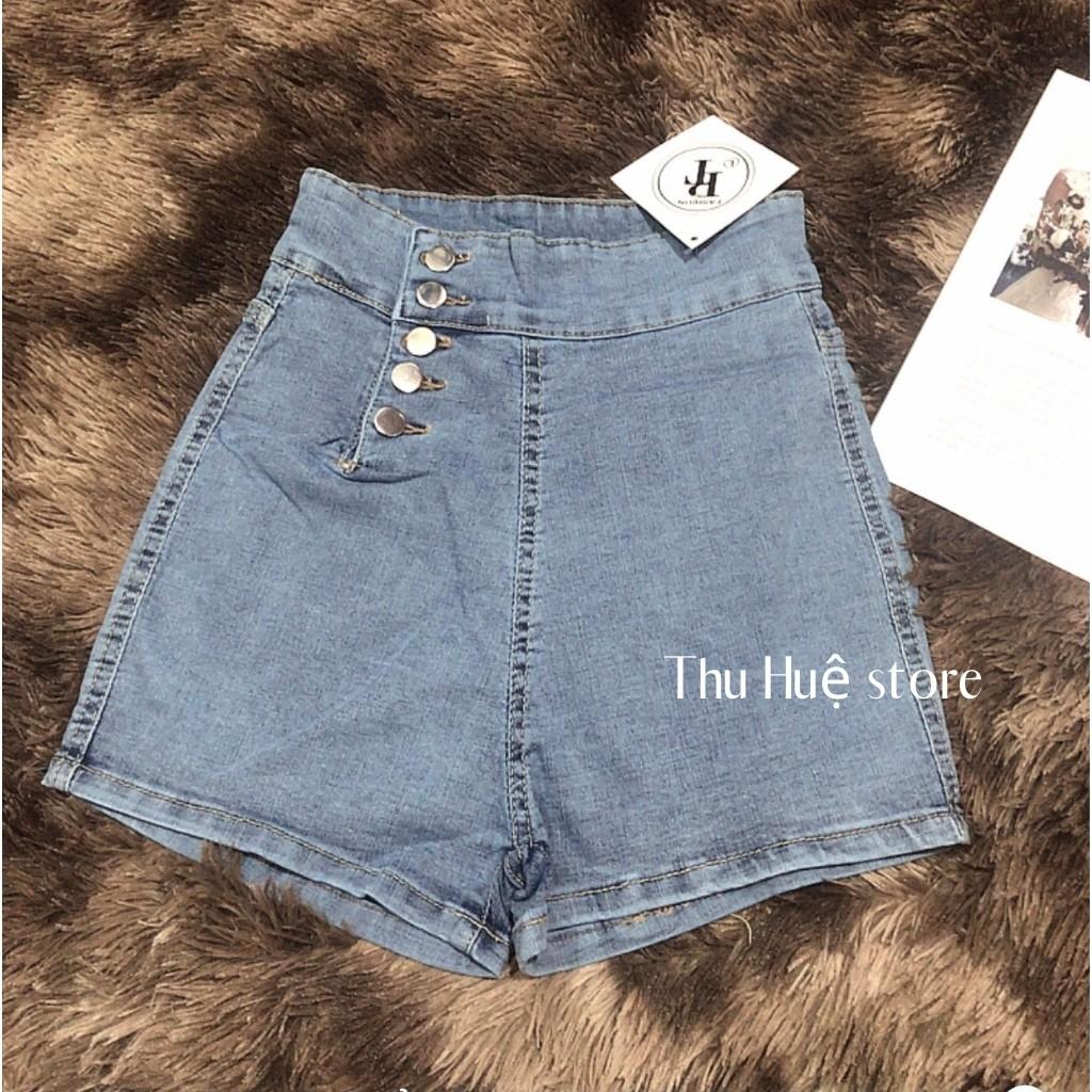 Quần Short NữQuần Short Jean Nữ Mã A1 Lưng Siêu Cao Tôn Dáng Hàng Cao Cấp