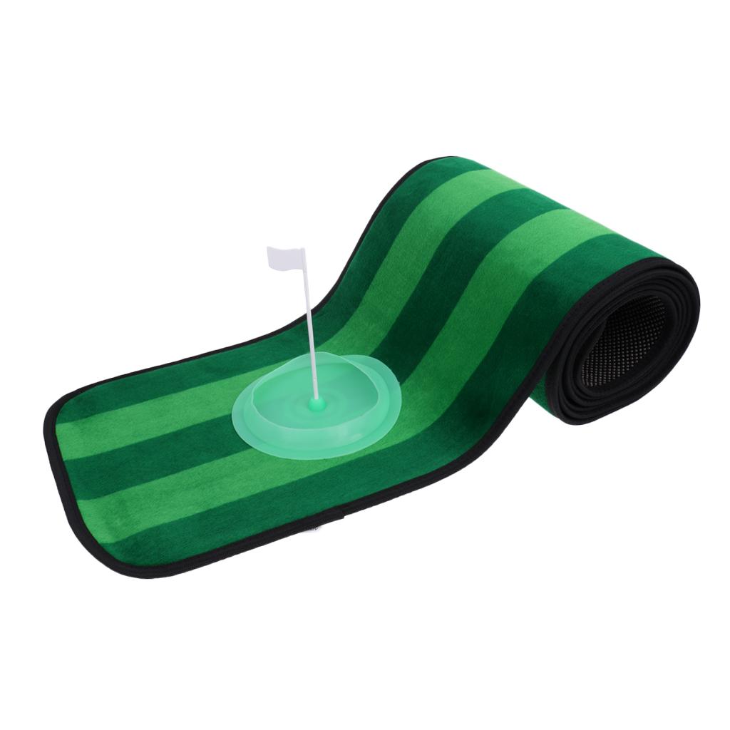 10' x 1' Non-slip Indoor Outdoor Practice Golf Putting Green Mat Golf Training Aid