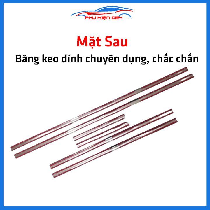 Bộ nẹp viền chân kính inox Getz Loại 6 Chi Tiết