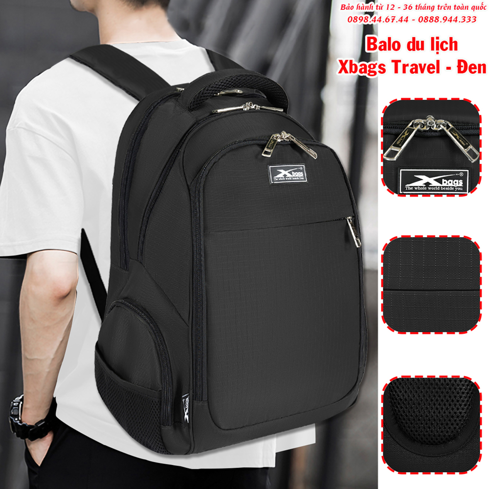 Balo du lịch Xbags Travel Đen Xb 1002