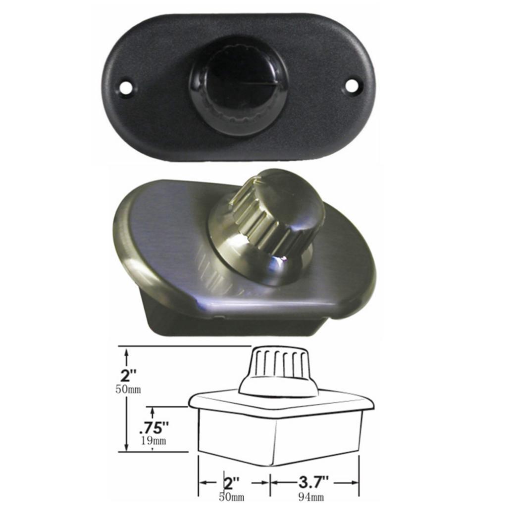 10- 100W 8.3A Boat LED Dimming Controller Dimmer Stainless Steel Cover