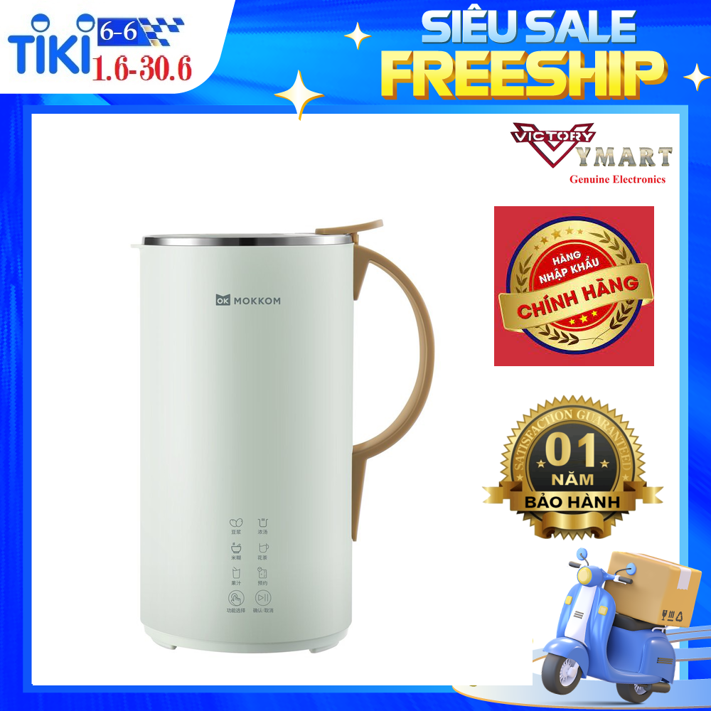 Máy Làm Sữa Hạt Đa Năng Mokkom 600ml